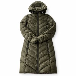 Michael Kors Olive Packable Down Hooded Coat Size M